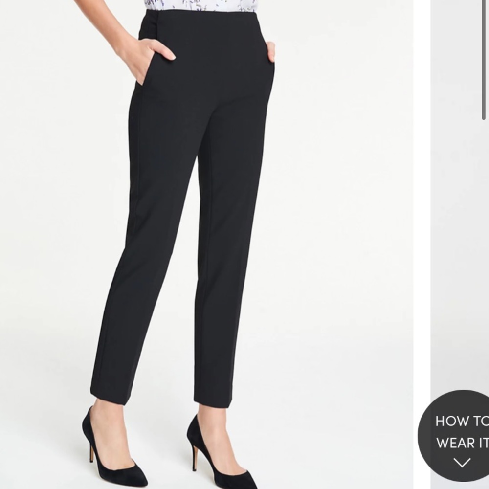 The Side-Zip Ankle Pant In Bi-Stretch